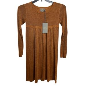 Creamie Girls Charming Bronze Kids Casual Dress Size 12